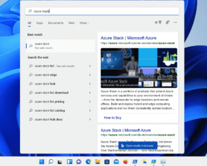 windows 11 start search